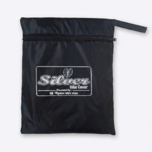 Silver Black Bike Cover